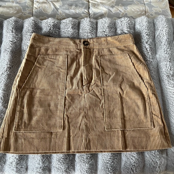 H&M Dresses & Skirts - H&M - Corduroy Mini Skirt - Tan (XL/14)